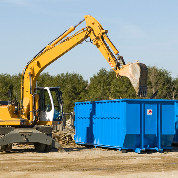 are there any restrictions on where a residential dumpster can be placed in Tusculum Tennessee